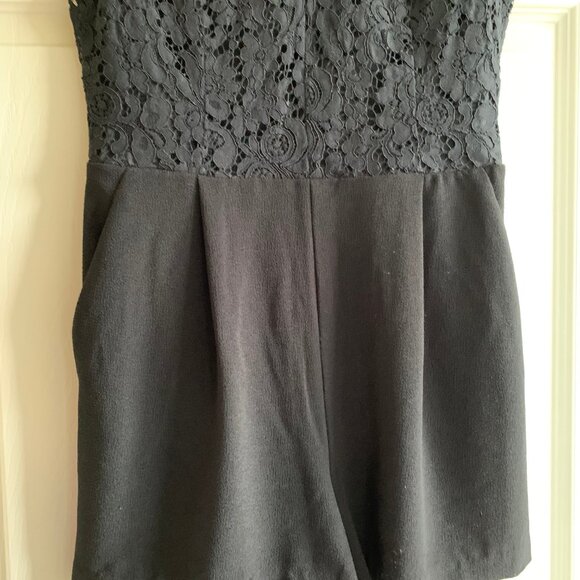 Dynamite Black Lace Romper - Picture 6 of 7